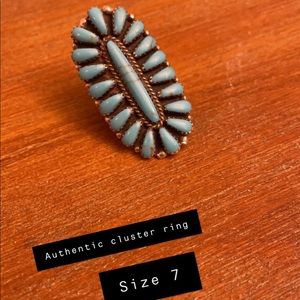 Turquoise cluster ring